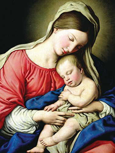 Virgin and Child Boxed Holiday Full Notecards by Galison, Giovanni Battista Salvi, 9780735344181