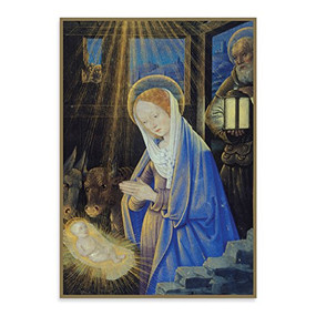 Holy Nativity Holiday Half Notecards by Galison, Jean Bourdichon, 9780735347618