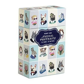 Berkley Bestiary Animal Portraits Memory Game by Galison, Berkley Illustration, 9780735355477