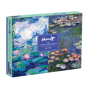 Monet 500 Piece Double Sided Puzzle by Galison, Claude Monet, Bridgeman Images, 9780735358133