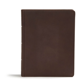 CSB Study Bible, Brown Genuine Leather (Faithful and True) by CSB Bibles by Holman, 9781433648076