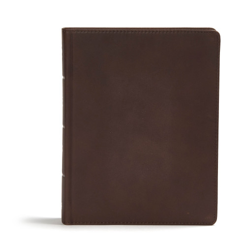 CSB Study Bible, Brown Genuine Leather (Faithful and True) by CSB Bibles by Holman, 9781433648076