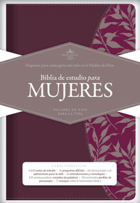 RVR 1960 Biblia de estudio para mujeres, vino tinto/fucsia símil piel (Spanish Edition) by Dorothy Kelley Patterson, Rhonda Harrington Kelley, B&H Español Editorial Staff, 9781433618963