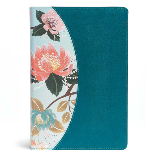 The CSB Study Bible For Women, Teal Flowers LeatherTouch (Faithful and True) by Dorothy Kelley Patterson, Rhonda Harrington Kelley, CSB Bibles by Holman, 9781433651298