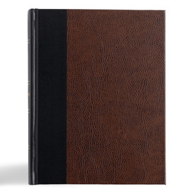 KJV Notetaking Bible, Black/Brown Bonded Leather Hardcover by Holman Bible Publishers, 9781433643057