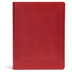 KJV Spurgeon Study Bible, Crimson LeatherTouch by Alistair Begg, Holman Bible Publishers, 9781535925556