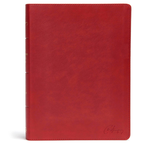 KJV Spurgeon Study Bible, Crimson LeatherTouch by Alistair Begg, Holman Bible Publishers, 9781535925556