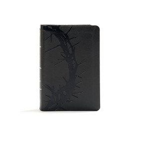 KJV Large Print Compact Reference Bible, Charcoal LeatherTouch by Holman Bible Publishers, 9781535935760
