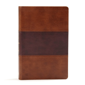 KJV Large Print Personal Size Reference Bible, Saddle Brown LeatherTouch Indexed by Holman Bible Publishers, 9781535935609