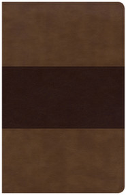KJV Large Print Personal Size Reference Bible, Saddle Brown Leathertouch by Holman Bible Publishers, 9781535935593