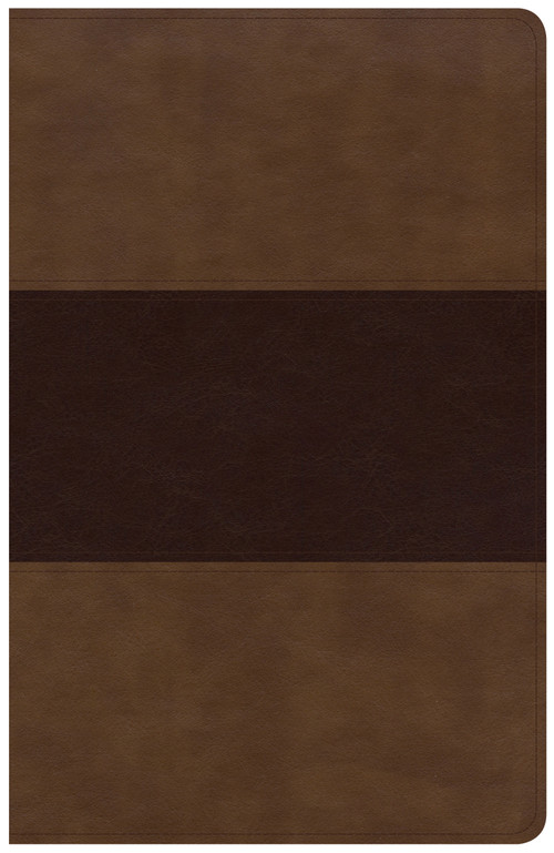 KJV Large Print Personal Size Reference Bible, Saddle Brown Leathertouch by Holman Bible Publishers, 9781535935593