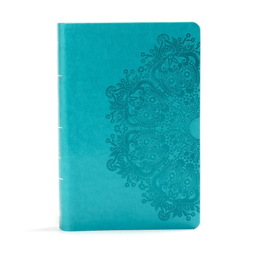 KJV Large Print Personal Size Reference Bible, Teal LeatherTouch Indexed by Holman Bible Publishers, 9781535935685