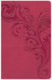 KJV Large Print Personal Size Reference Bible, Pink Leathertouch Indexed (Red Letter, Ribbon Marker, Smythe-Sewn, Two-Column Text, Concordance, Presentation Page, Full-Color Maps, Easy-to-Read Font Size) by Holman Bible Staff, 9781535935661