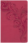 KJV Large Print Personal Size Reference Bible, Pink LeatherTouch Indexed by Holman Bible Publishers, 9781535935661