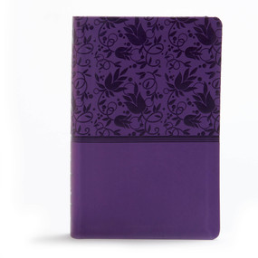 KJV Large Print Personal Size Reference Bible, Purple LeatherTouch Indexed by Holman Bible Publishers, 9781535935647