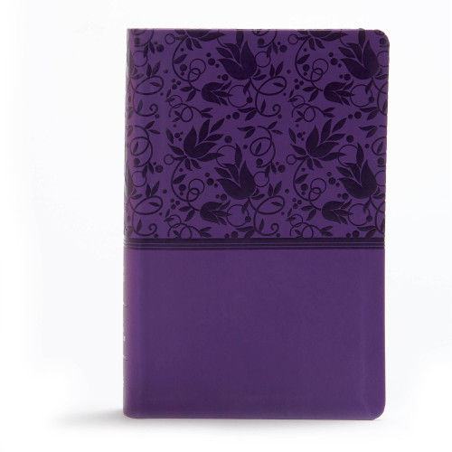 KJV Large Print Personal Size Reference Bible, Purple Leathertouch by Holman Bible Publishers, 9781535935630