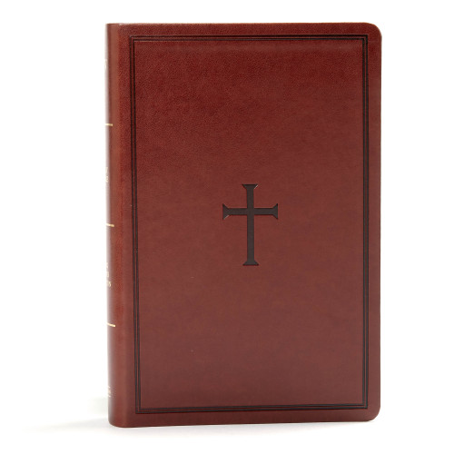 KJV Large Print Personal Size Reference Bible, Brown LeatherTouch by Holman Bible Publishers, 9781535935616