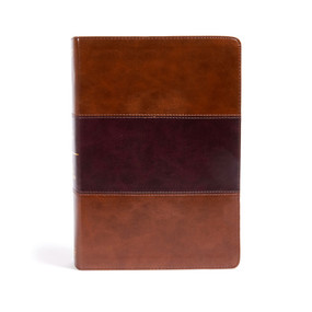 KJV Super Giant Print Reference Bible, Saddle Brown LeatherTouch, Indexed by Holman Bible Publishers, 9781535954549