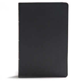 KJV Giant Print Reference Bible, Black Genuine Leather, Indexed by Holman Bible Publishers, 9781535954518