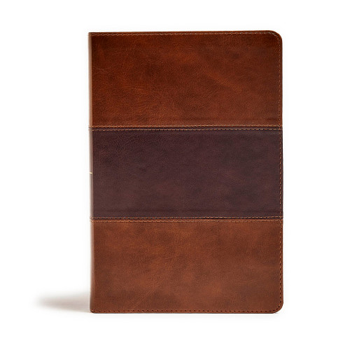 KJV Giant Print Reference Bible, Saddle Brown LeatherTouch by Holman Bible Publishers, 9781535954143