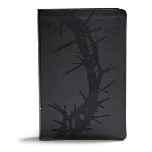 KJV Giant Print Reference Bible, Charcoal LeatherTouch by Holman Bible Publishers, 9781535954082