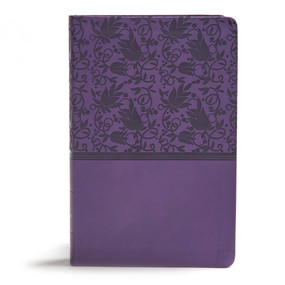 KJV Giant Print Reference Bible, Purple LeatherTouch, Indexed by Holman Bible Publishers, 9781535954051