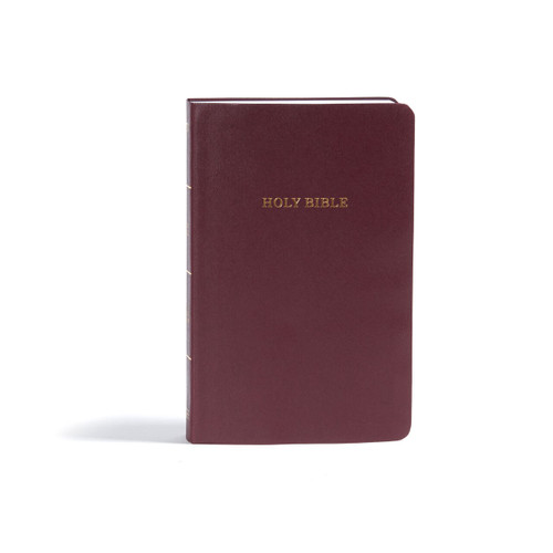 KJV Gift and Award Bible, Burgundy Imitation Leather (Red Letter, Easy-to-Carry, Smythe Sewn, Full-Color Maps, Double Column, Concordance, Dictionary, Great Value) by Holman Bible Staff, 9781535990905