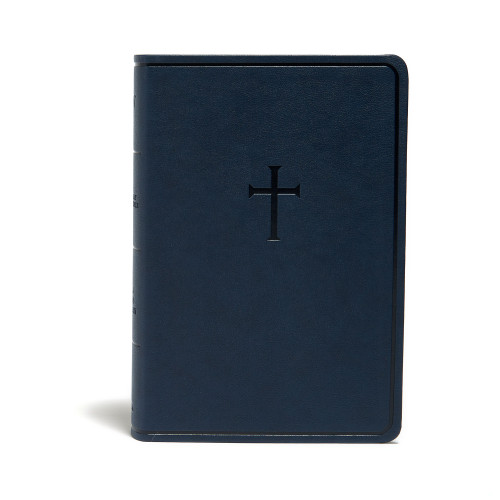 KJV Everyday Study Bible, Navy Cross LeatherTouch by Holman Bible Publishers, 9781087702476