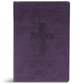 KJV Rainbow Study Bible, Purple LeatherTouch by Holman Bible Publishers, 9781087722054