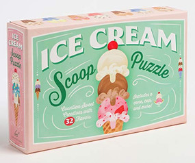 Ice Cream Scoop Puzzle (Countless Sweet Creations with 32 Flavors) by Chronicle Books, Sarah Ferone, 9781452155913
