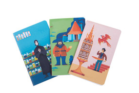 Harry Potter: Exploring Hogwarts Sewn Pocket Notebook Collection (Set of 3) by MUTI, 9781647220921