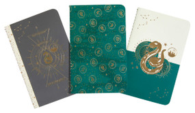 Harry Potter: Slytherin Constellation Sewn Pocket Notebook Collection (Set of 3) by Insight Editions, 9781647220914