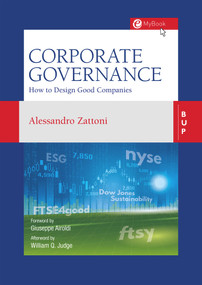 Corporate Governance (How to Design Good Companies) by Alessandro Zattoni, 9788885486935