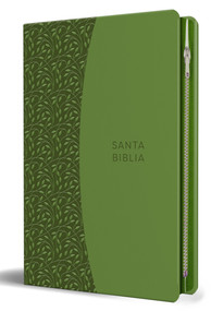 Biblia Reina Valera 1960 Tamaño grande, letra grande piel verde con cremallera /  Spanish Holy Bible RVR 1960. Large Size, Large Print Green Leather .. by Reina Valera Revisada 1960, 9781644732212