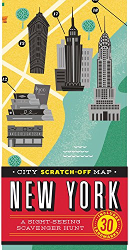 City Scratch-off Map: New York (A Sight-Seeing Scavenger Hunt) by Christina Henry de Tessan, 9781452139869