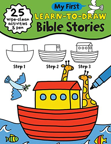 My First Learn-To-Draw: Bible Stories ((25 Wipe Clean Activities + Dry Erase Marker)) by Anna Madin, Charlotte Pepper, 9781728234403