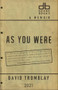 As You Were by David Tromblay, 9781950539222