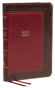 KJV, Thinline Bible, Compact, Leathersoft, Burgundy, Red Letter, Comfort Print (Holy Bible, King James Version) by Thomas Nelson, 9780718097769