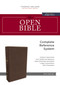 The NKJV, Open Bible, Leathersoft, Brown, Red Letter, Comfort Print (Complete Reference System) by Thomas Nelson, 9780785222385