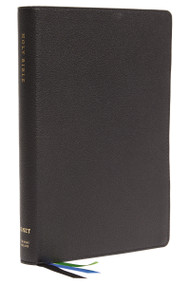 NET Bible, Thinline Large Print, Leathersoft, Black, Thumb Indexed, Comfort Print (Holy Bible) by Thomas Nelson, 9780785225003