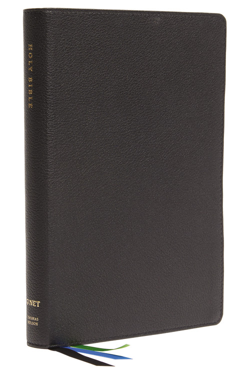 NET Bible, Thinline Large Print, Leathersoft, Black, Thumb Indexed, Comfort Print (Holy Bible) by Thomas Nelson, 9780785225003