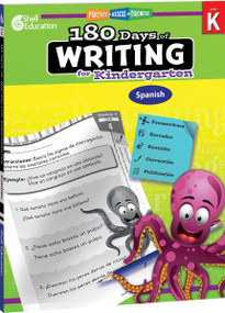180 Days™: Writing for Kindergarten (Practice, Assess, Diagnose) (Spanish Edition) by Tracy Pearce, 9781087635552