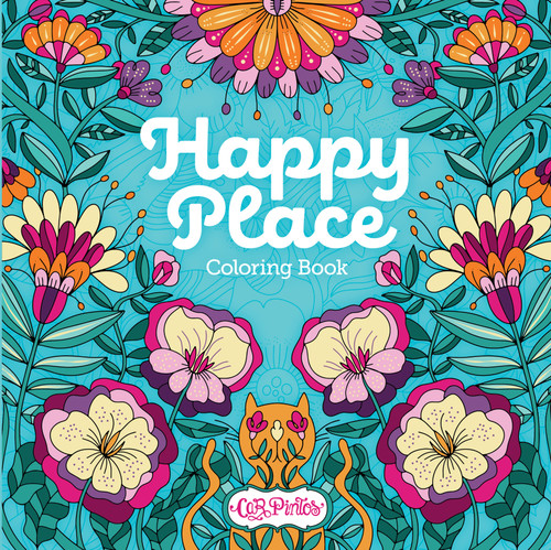 Happy Place Coloring Book by Car Pintos, 9780764359842