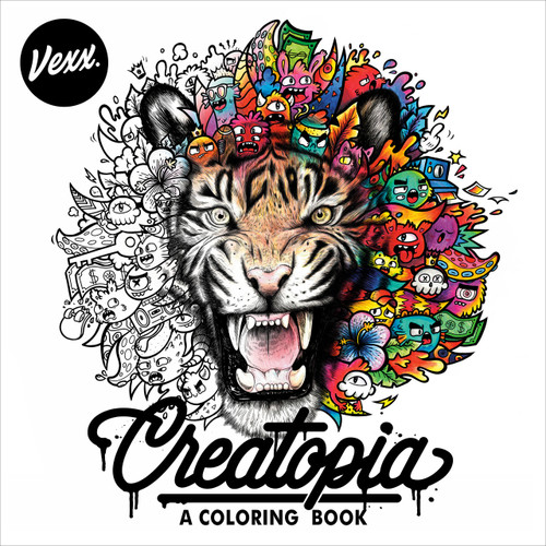 Creatopia (A Coloring Book) by Vexx, 9780593330302