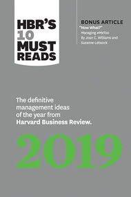 HBR's 10 Must Reads 2019 - 9781633696440 by Harvard Business Review, Joan C. Williams, Thomas H. Davenport, Michael E. Porter, Marco Iansiti, 9781633696440