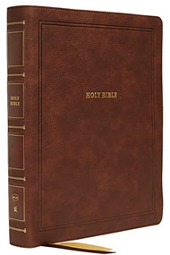 NKJV, Reference Bible, Wide Margin Large Print, Leathersoft, Brown, Red Letter, Comfort Print (Holy Bible, New King James Version) by Thomas Nelson, 9780785236696