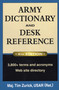Army Dictionary and Desk Reference by Tim Zurick USAR, 9780811735711