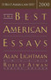 The Best American Essays 2000 by Robert Atwan, Alan Lightman, 9780618035809
