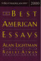 The Best American Essays 2000 by Robert Atwan, Alan Lightman, 9780618035809