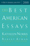 The Best American Essays 2001 by Kathleen Norris, Robert Atwan, 9780618049318